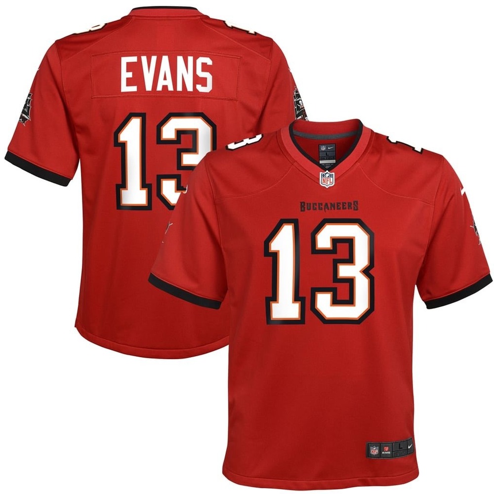 Nike Mike Evans 13 Buccaneers Jersey Youth Medium Red New With Tags